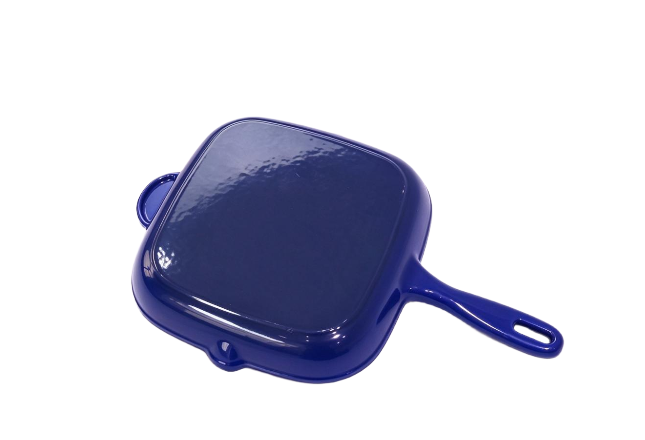 Enameled Cast Iron Square Grill Pan/Skillet/JTEP-24
