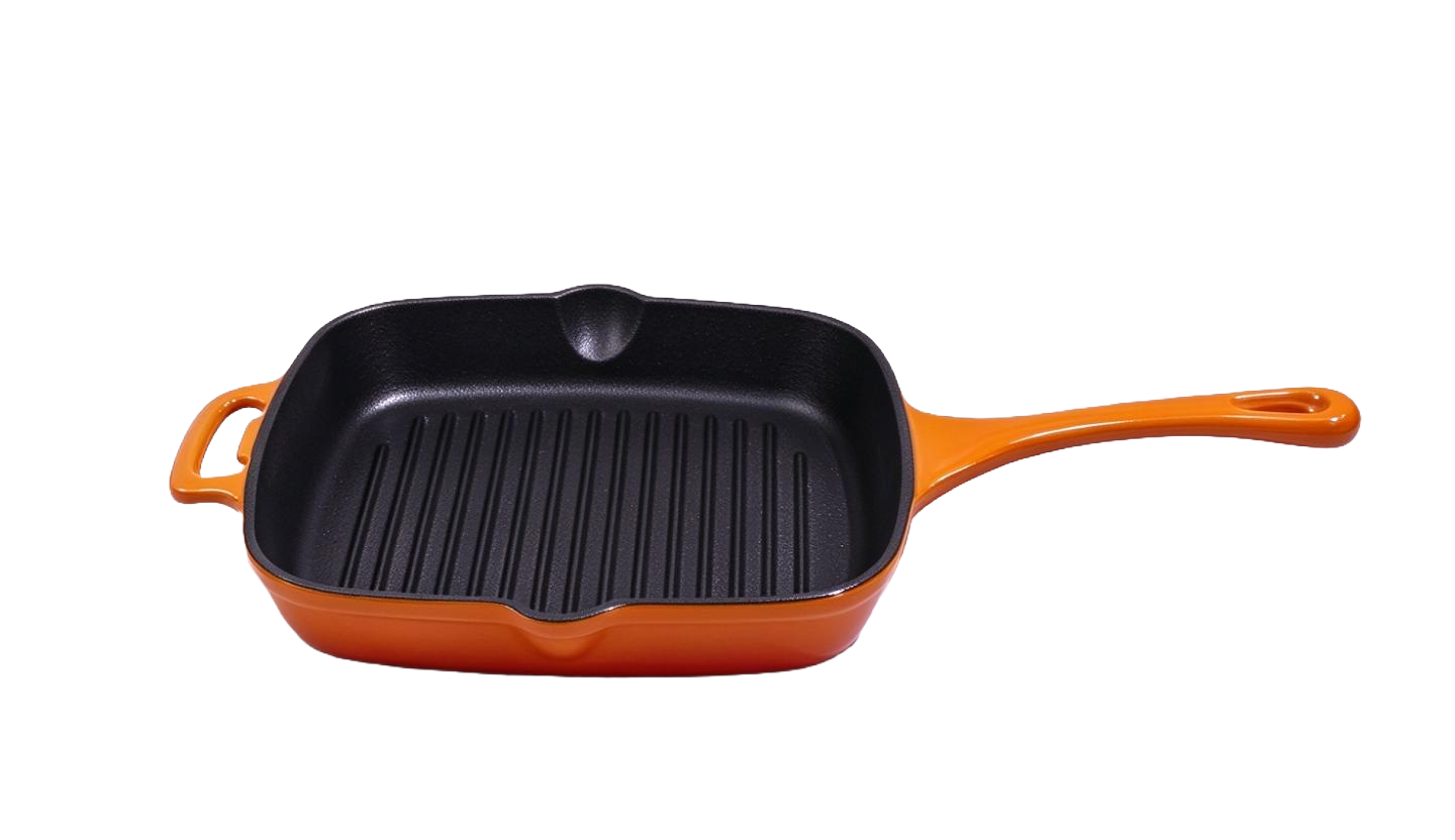 Enameled Cast Iron Square Grill Pan/Frying Pan/JTEP-2727Q