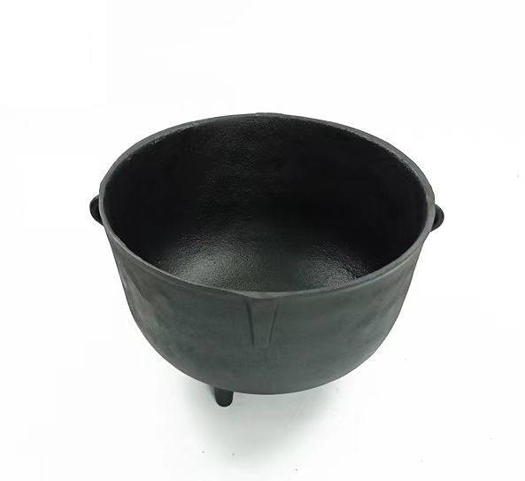 Cast Iron Pot Outdoor BBQ Camping Deep Pot