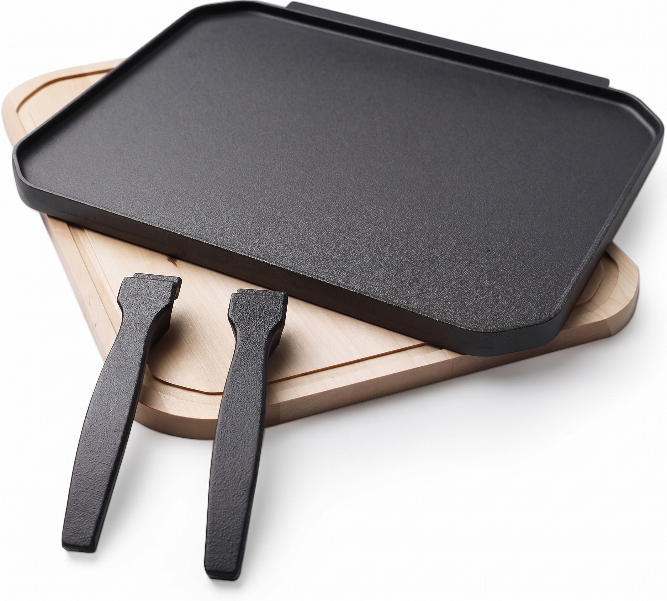 Reversible Griddle Grill Plate with Removable Handles TFS-S40