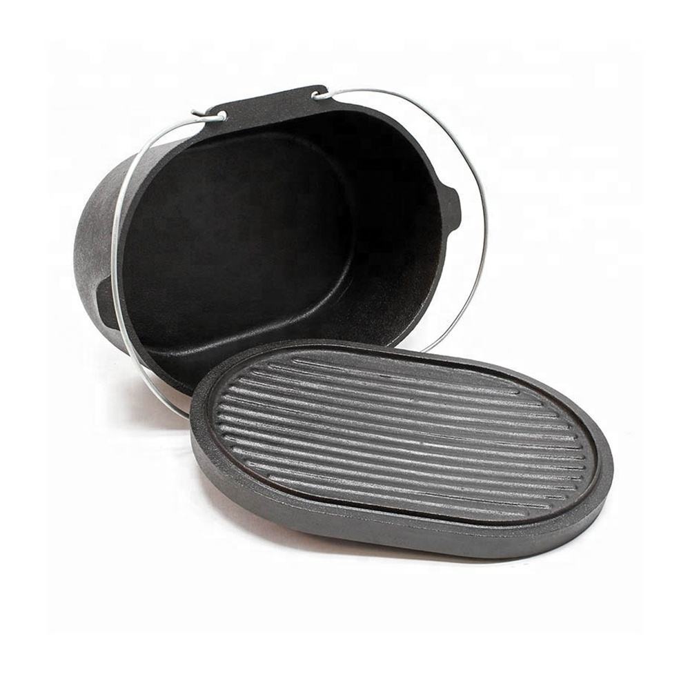 Oval Camp Oven with Grill Lid JTBP-412