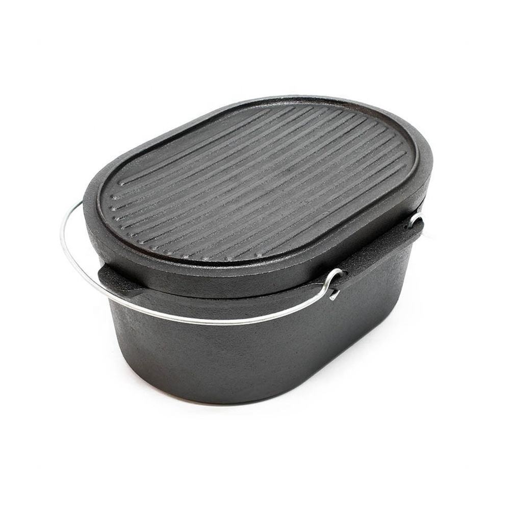 Oval Camp Oven with Grill Lid JTBP-412