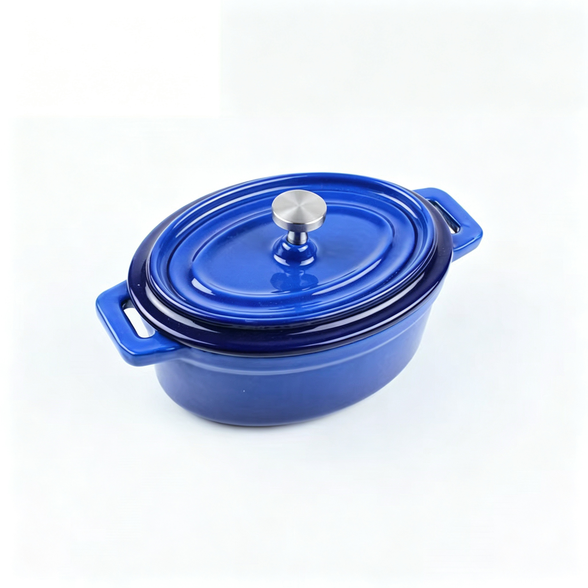Mini Oval Enamel Cast Iron Cocotte/Casserole Pot/JTEC-345E
