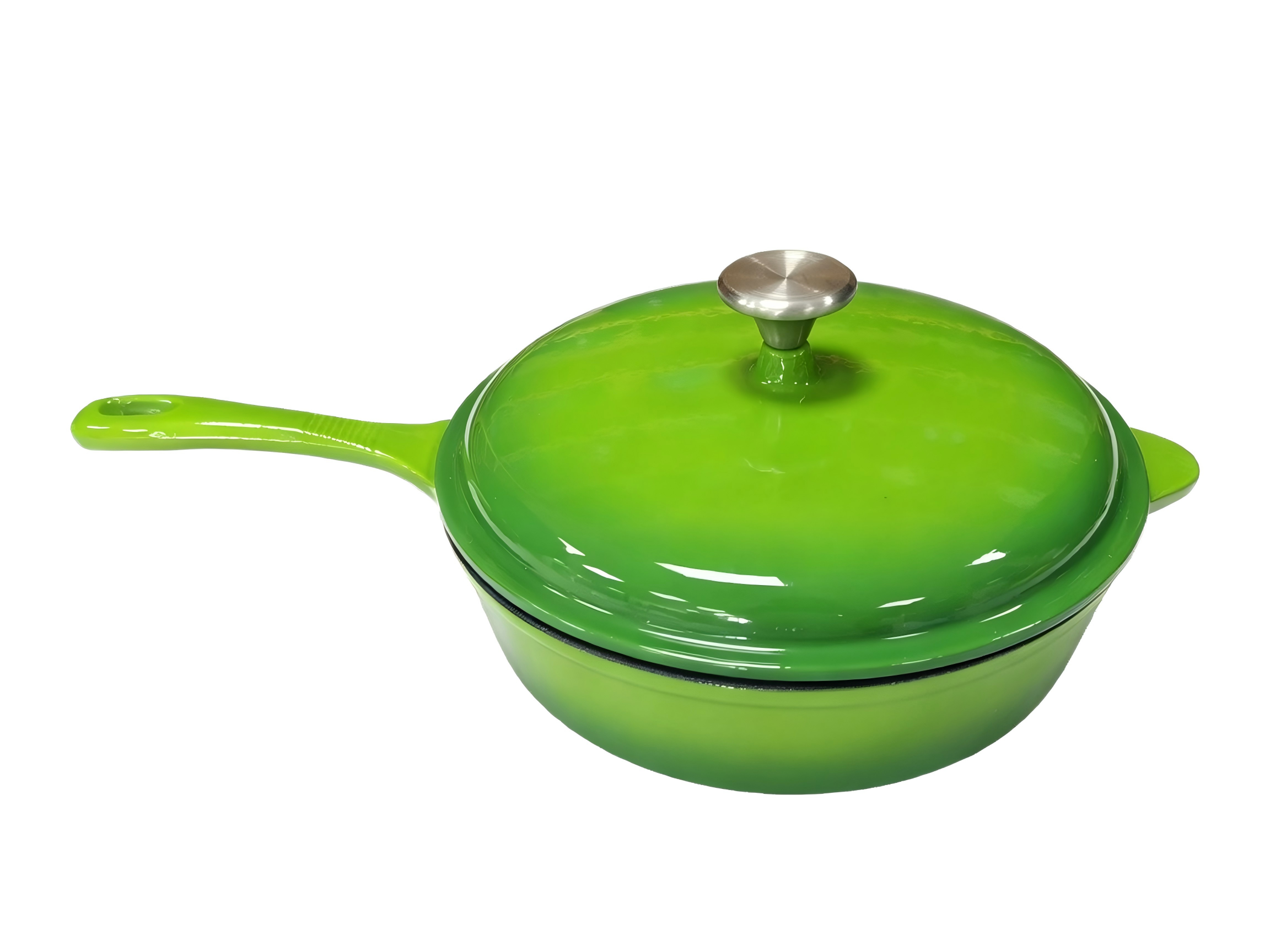 Enamel Cast Iron Saute Pan/Deep Skillet /JTEC-369B