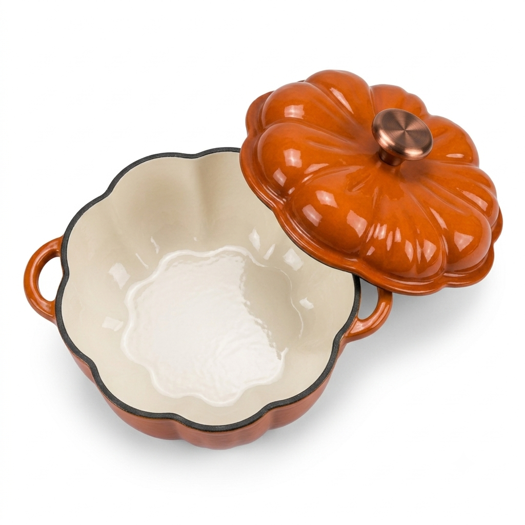Pumpkin Shaped Dutch Oven/JTEC-P016