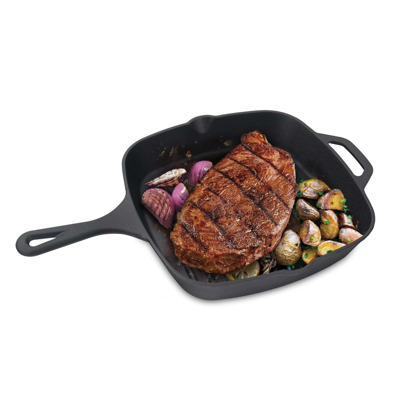 Cast Iron Skillet/Grill Fry Pan / JTFP-2525A