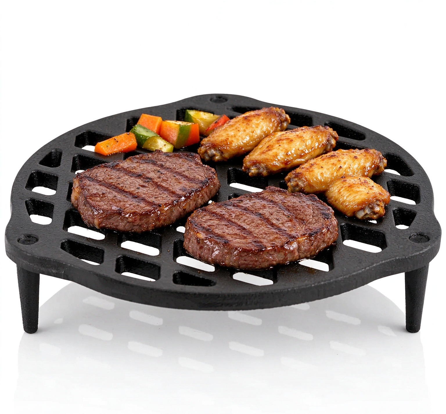 Cast Iron 3 Legs Grill Trivet  JTGT-21 JTGT-25 JTGT-29