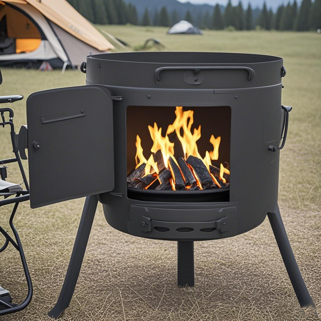 Outdoor Stove Kazan Pot Cauldron Camping Fire Pit JTKS-A B C