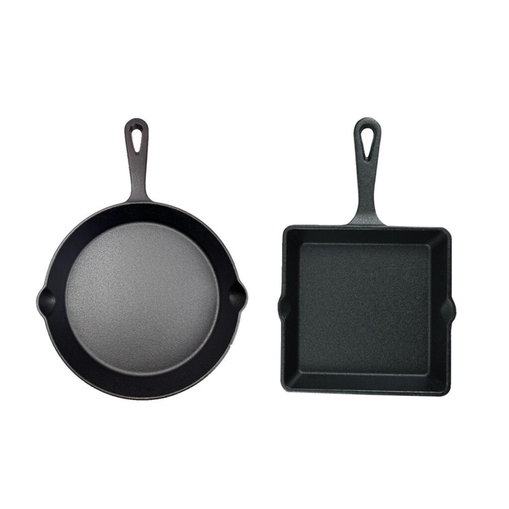 Cast Iron Frying Pan Set JTPS-2PCS Mini Skillet