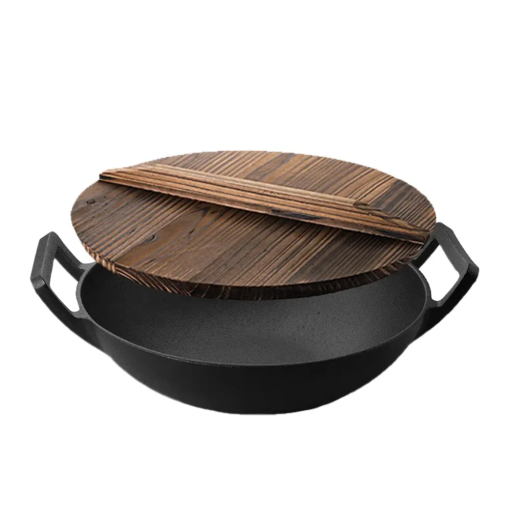 Gas Cooker Cast Iron Wok Pan JTWO-1012 1010B