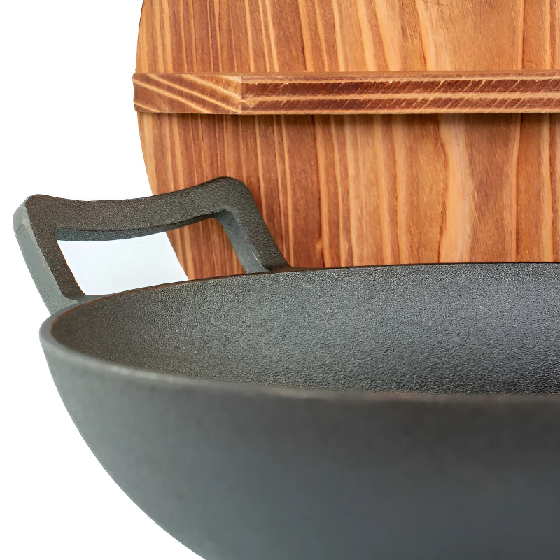 Gas Cooker Cast Iron Wok Pan JTWO-1012 1010B