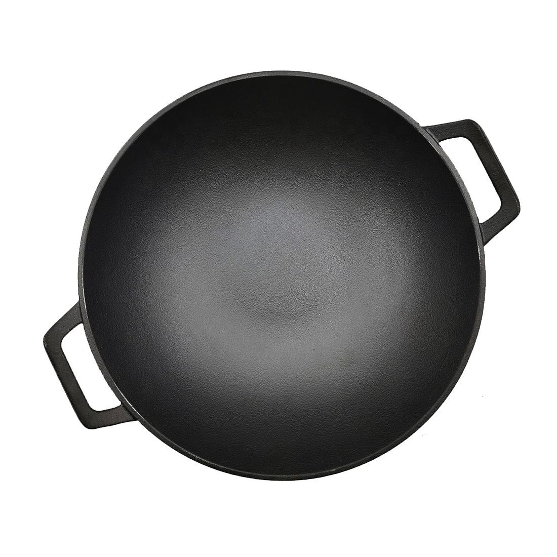 Thickened Flat-Bottom Cast Iron Wok JTWO-1015