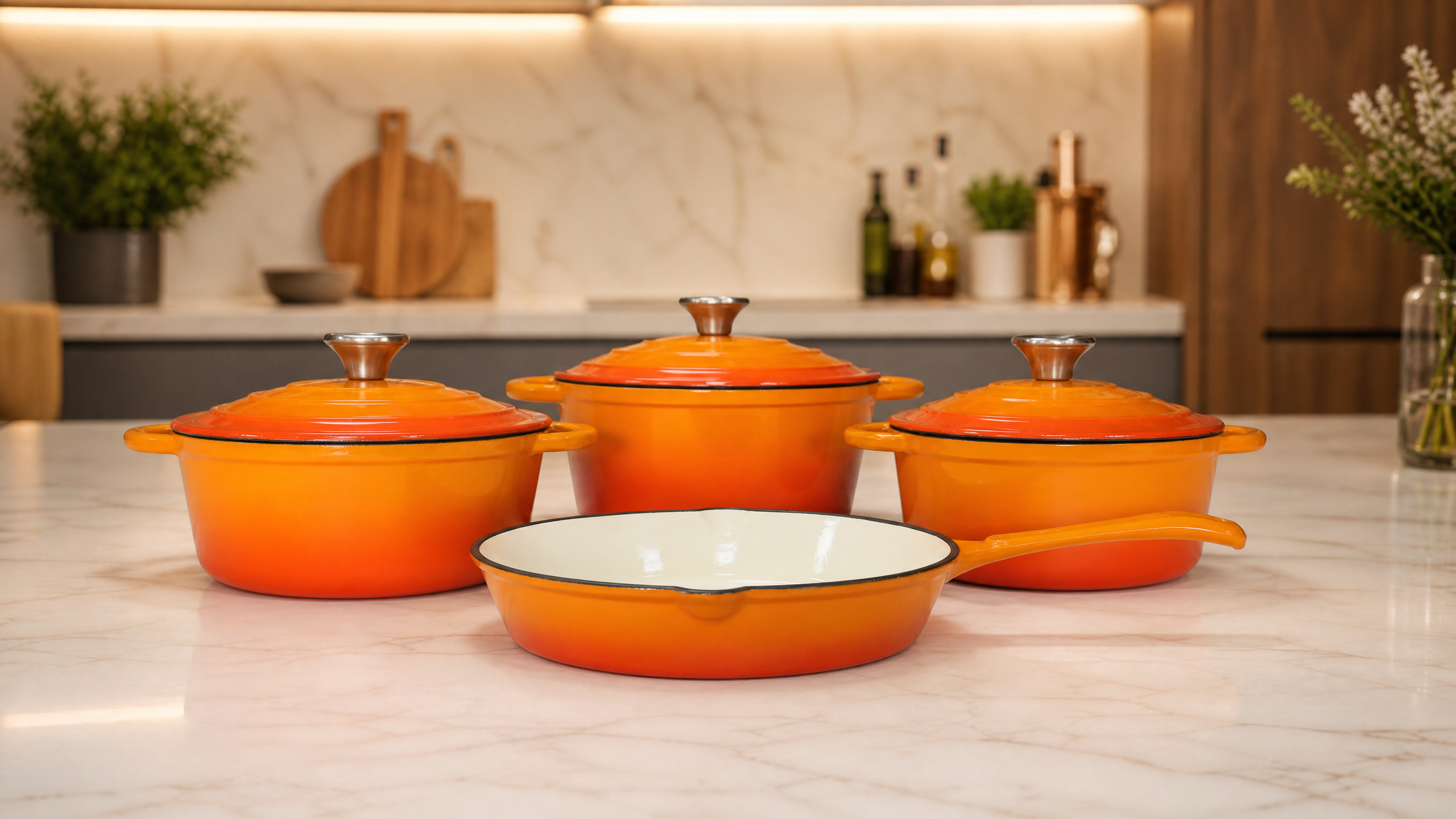 Enameled Cast Iron Dutch Oven Set/JTES-007