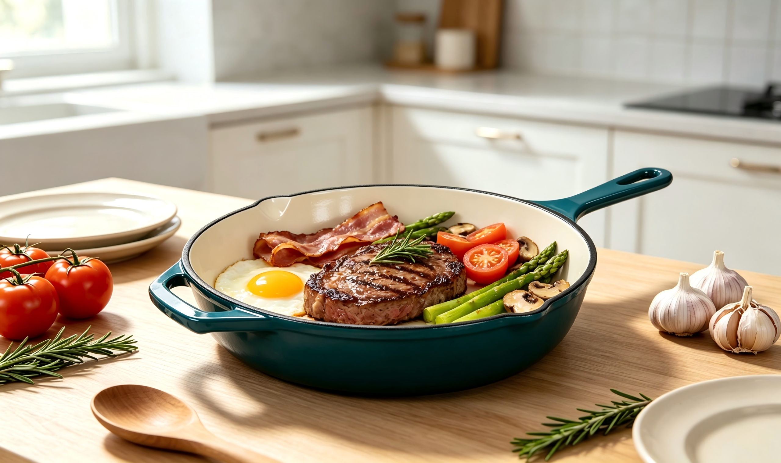 Cast Iron Skillet/Round Fry Pan/JTEP756